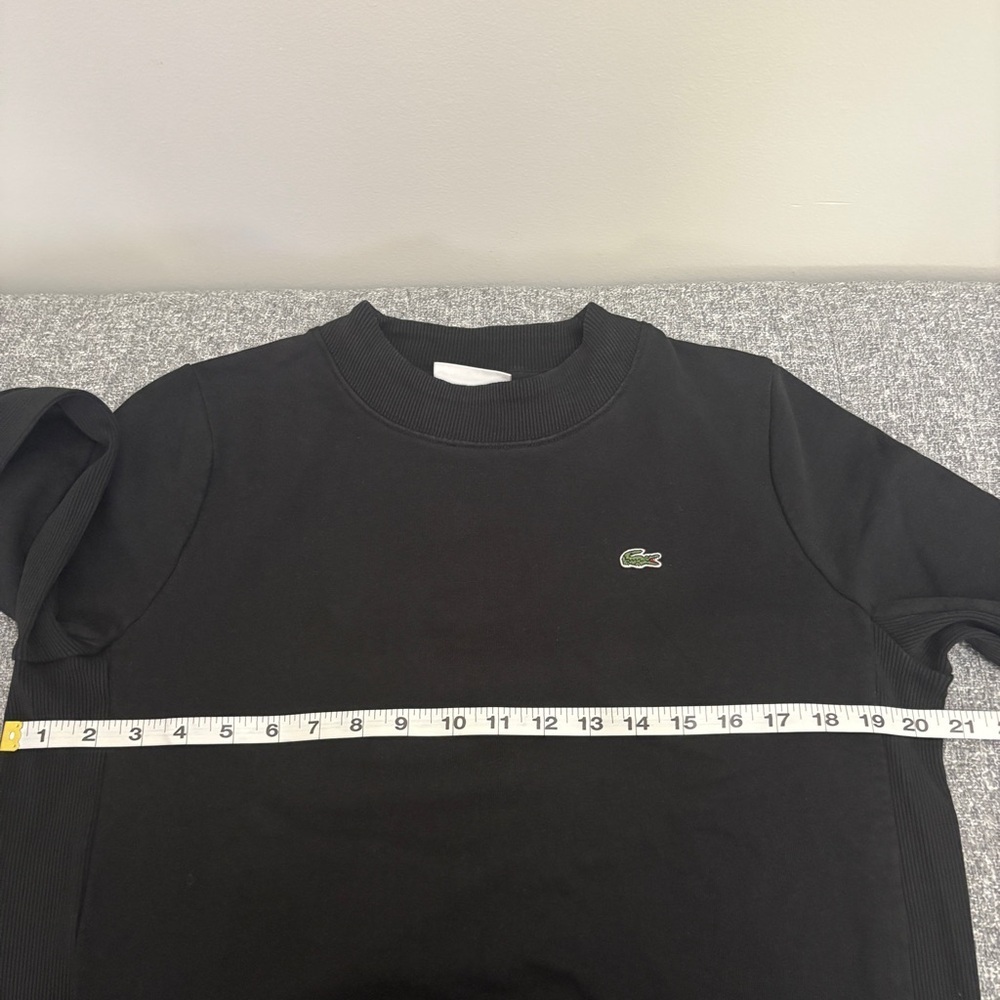 Lacoste Women's Black Crewneck Sweater - Picture 8 of 10